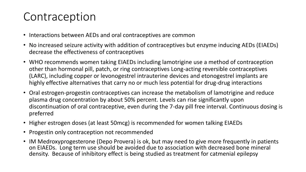 contraception
