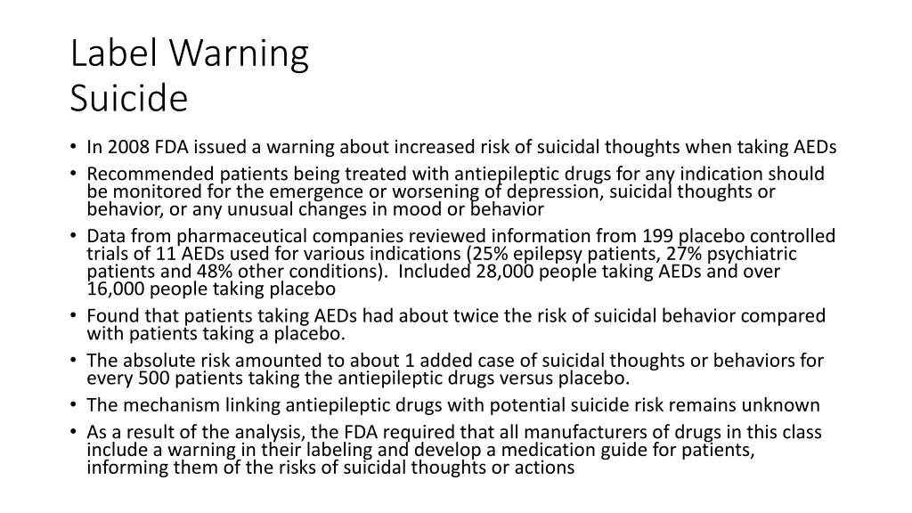 label warning suicide