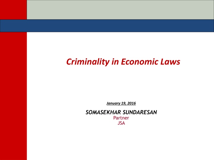 criminality in economic laws
