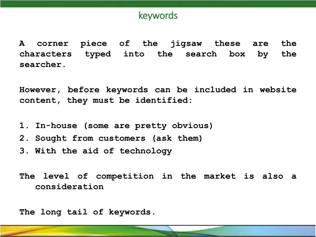 keywords keywords