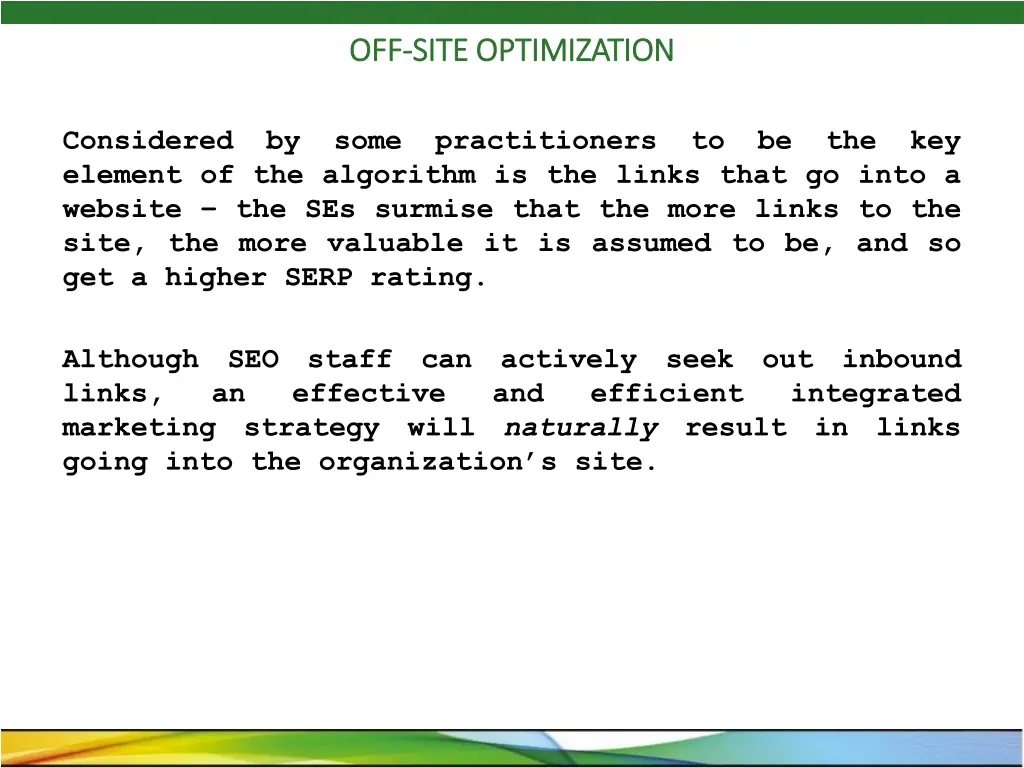 off off site optimization site optimization