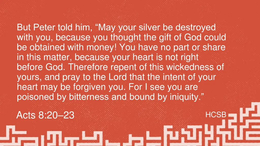 but peter told him may your silver be destroyed