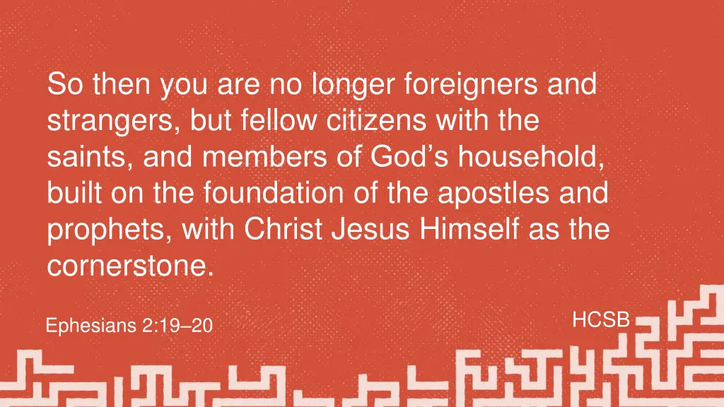 so then you are no longer foreigners