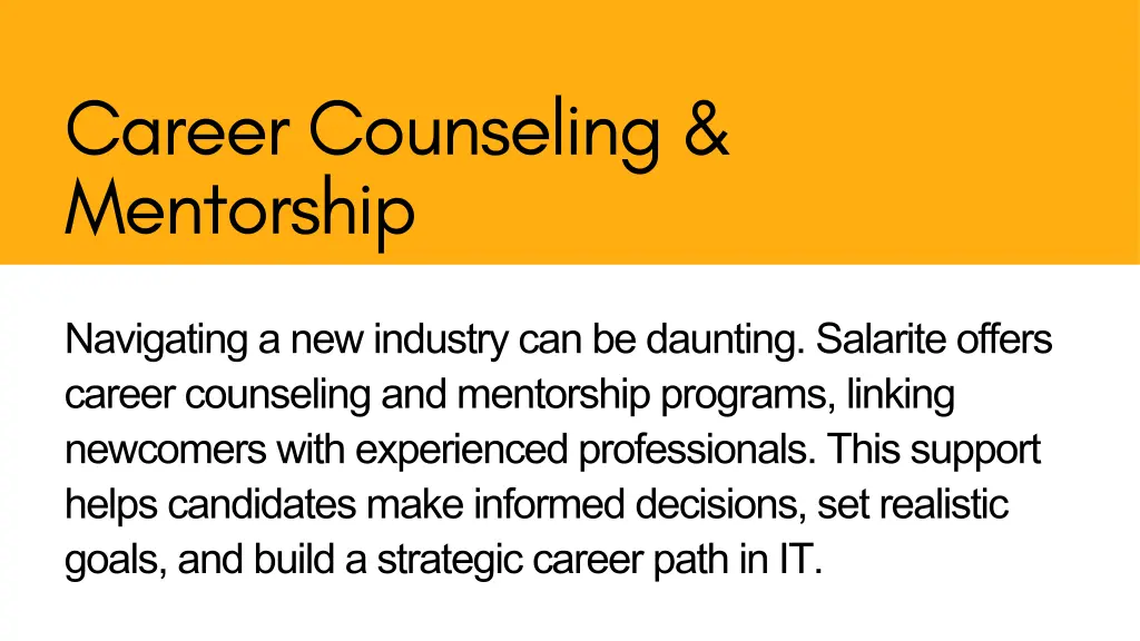 career counseling mentorship
