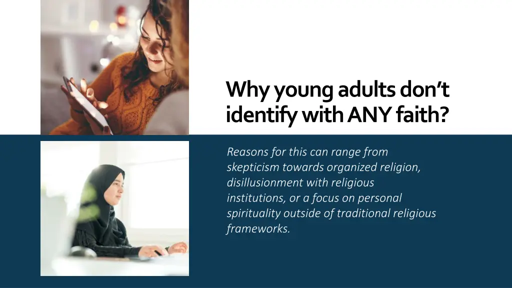 why young adults don t identify with any faith