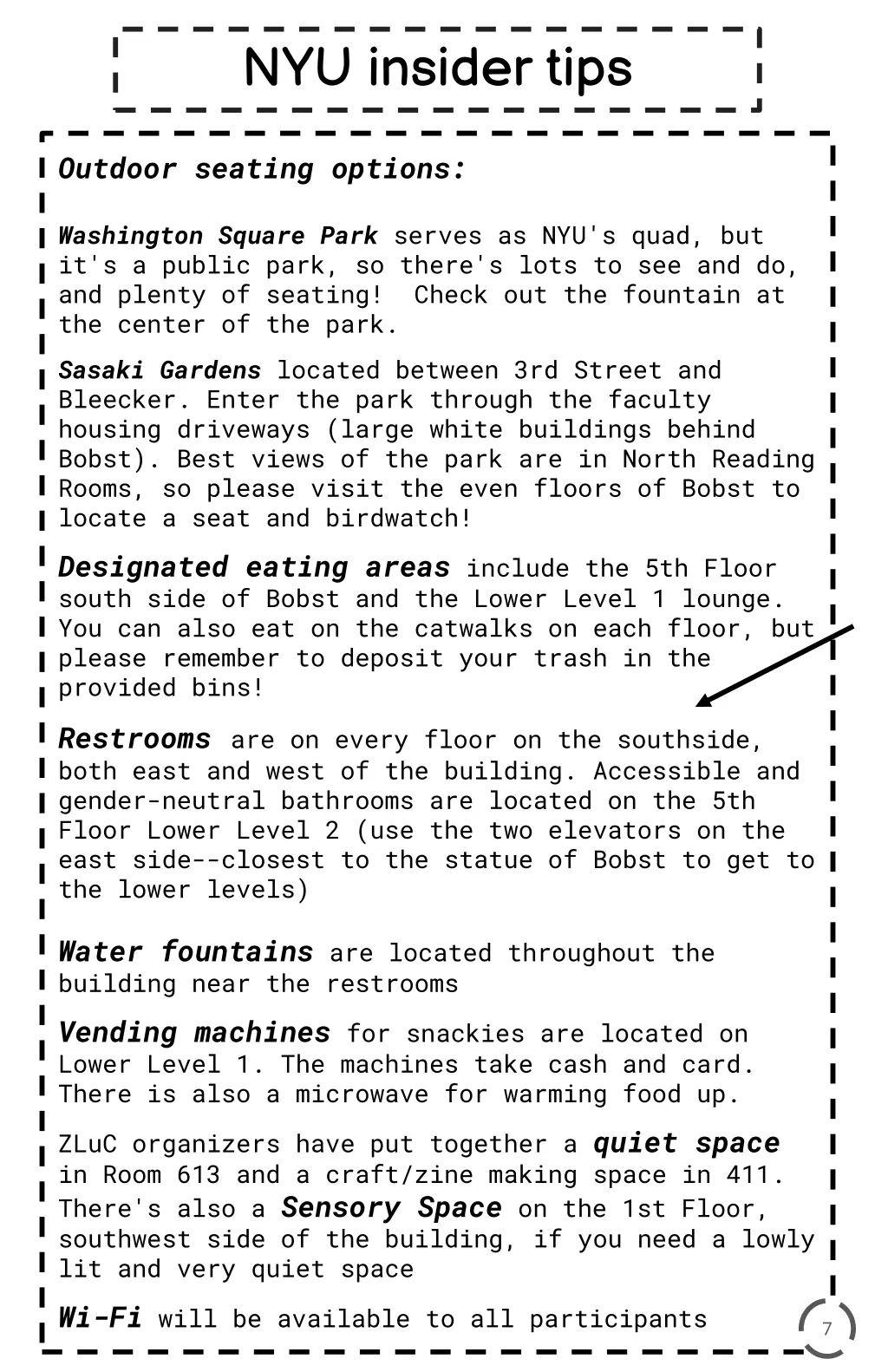 nyu insider tips