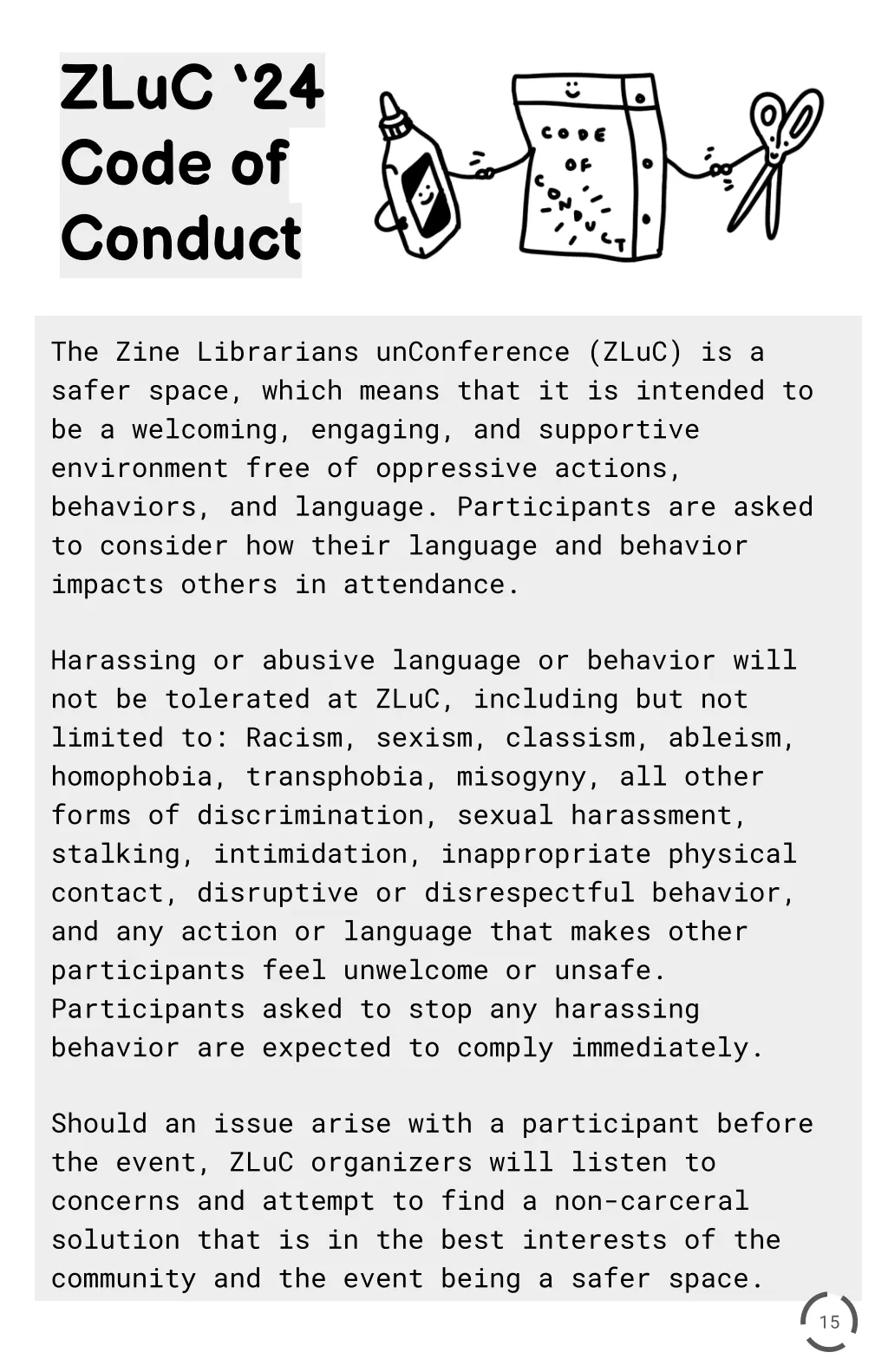 zluc 24 code of conduct