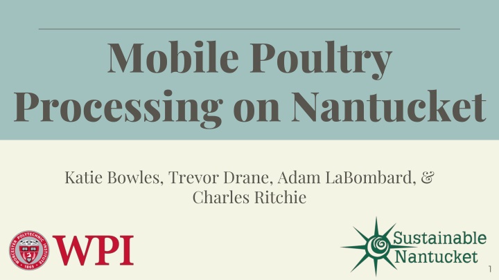 mobile poultry processing on nantucket