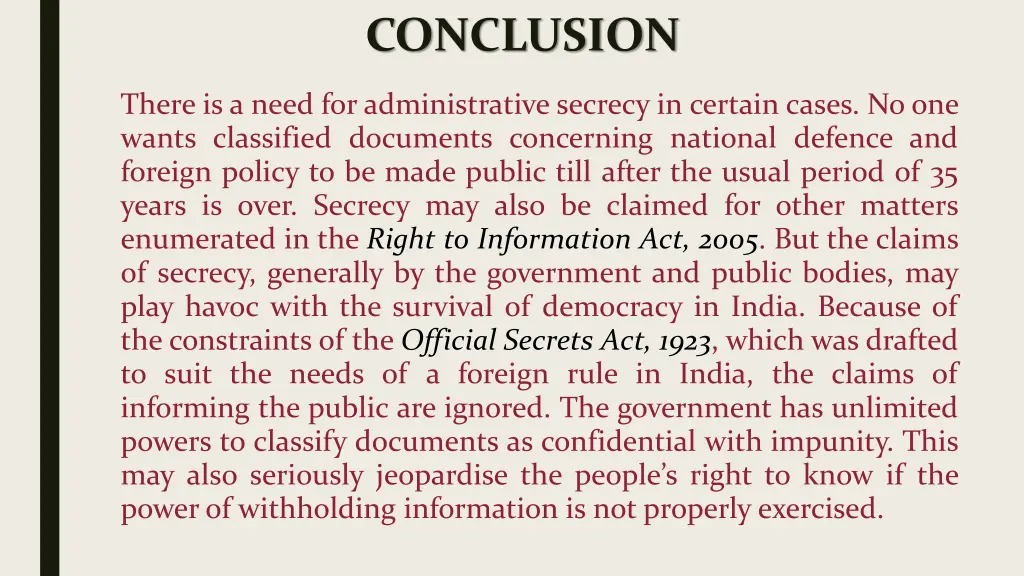 conclusion