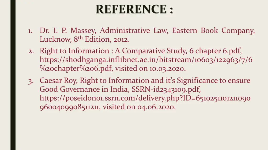 reference