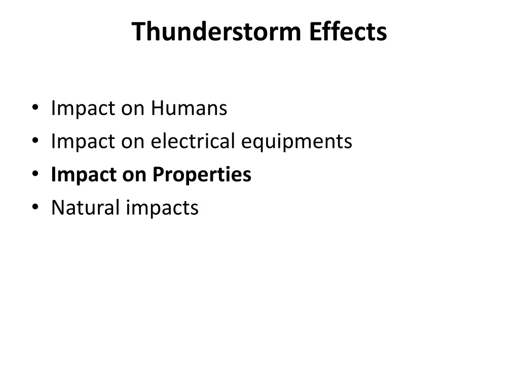 thunderstorm effects
