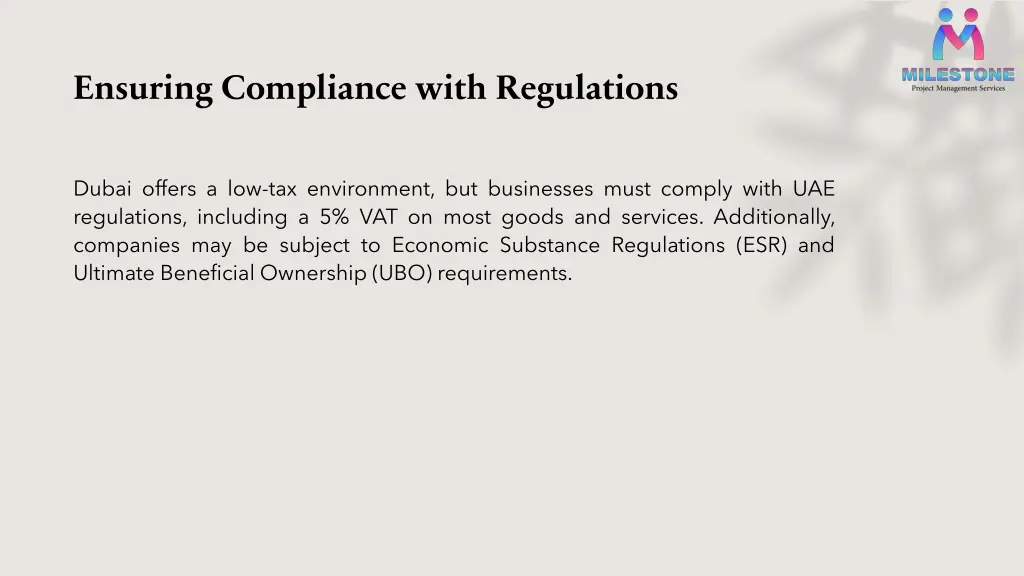 ensuring compliance with regulations