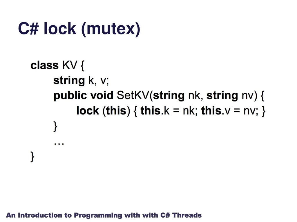 c lock mutex