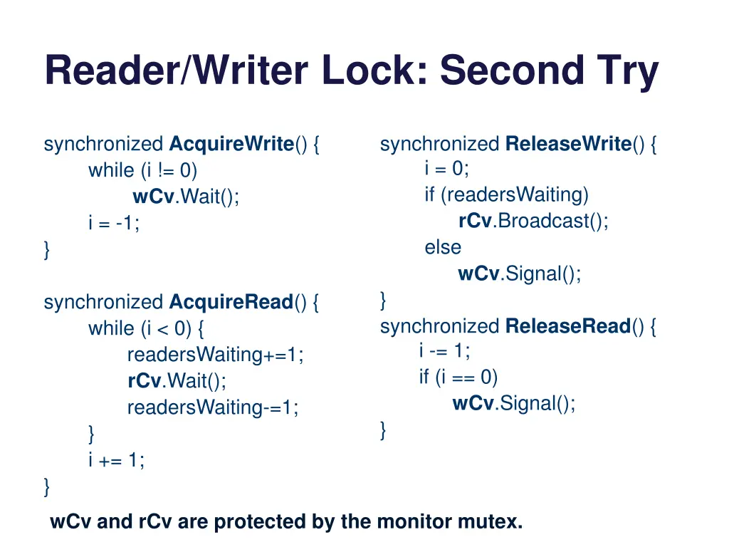 reader writer lock second try 1