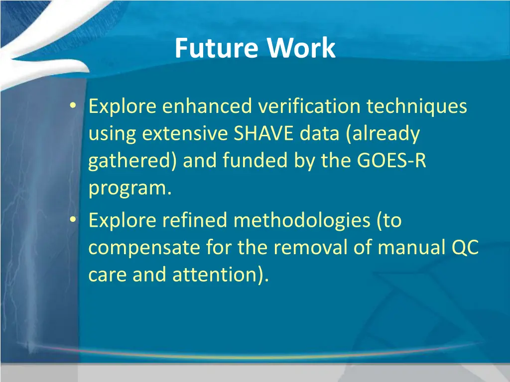 future work