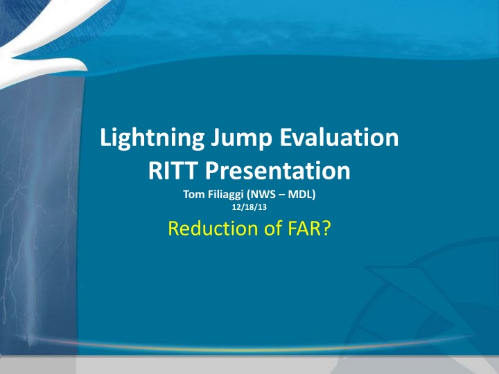 lightning jump evaluation ritt presentation