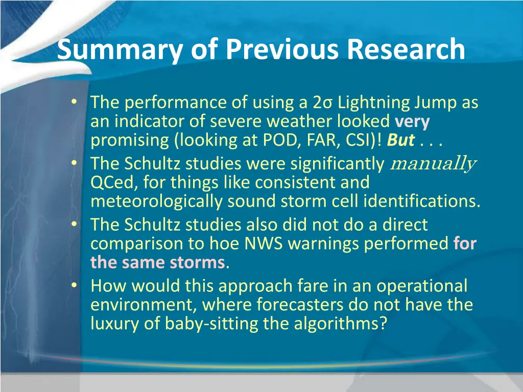 summary of previous research 1
