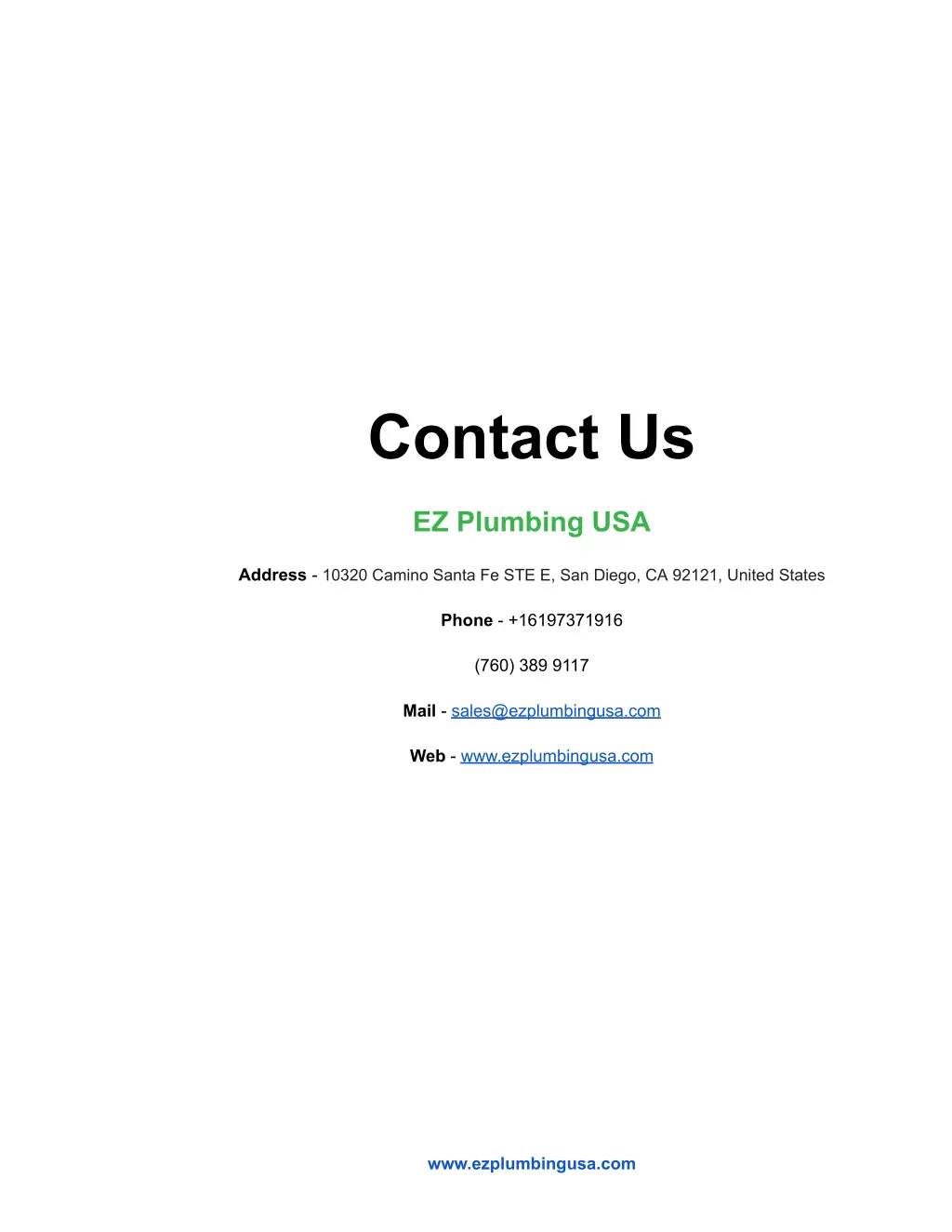 contact us