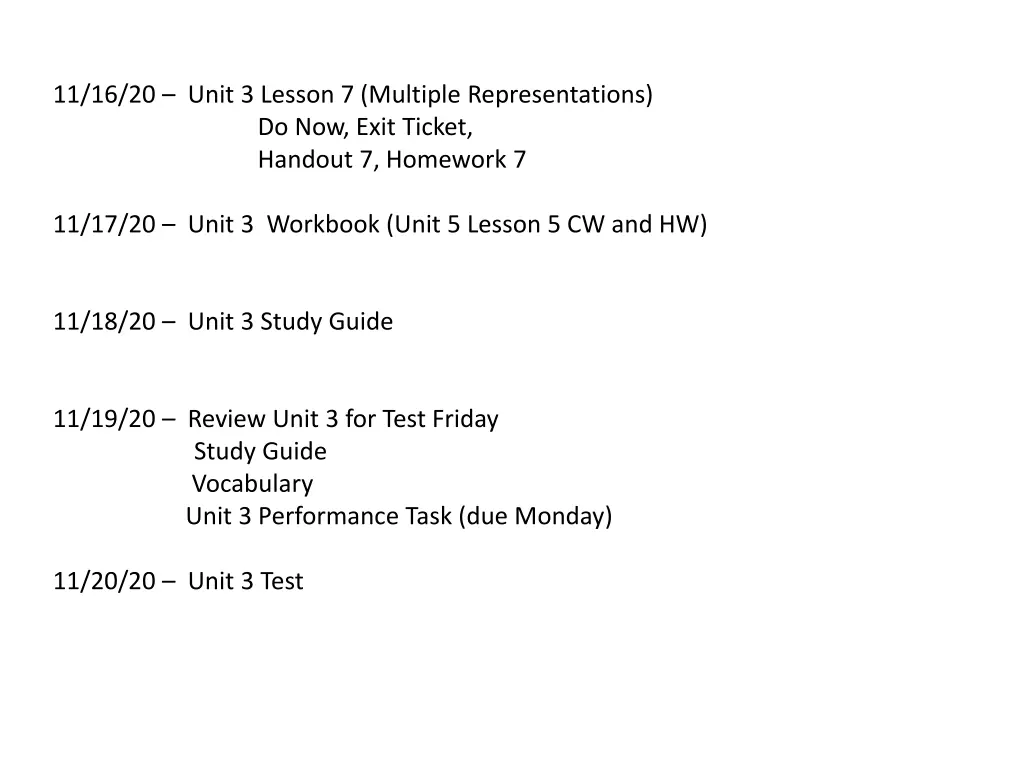 11 16 20 unit 3 lesson 7 multiple representations