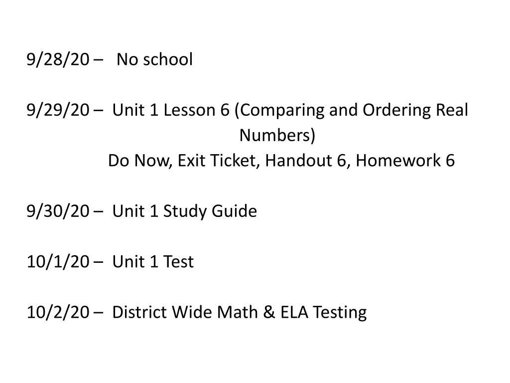 9 28 20 no school