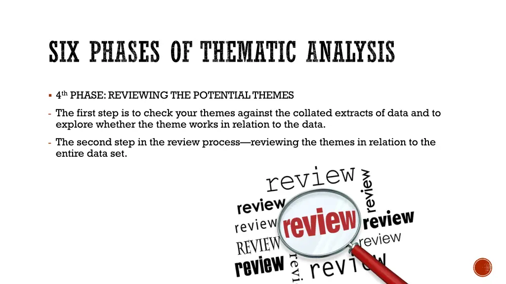 six phases of thematic analysis 6