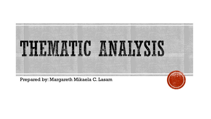thematic analysis