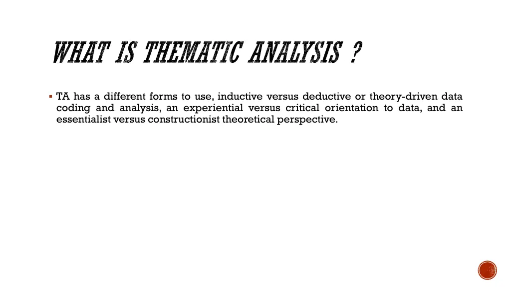 what is thematic analysis 2