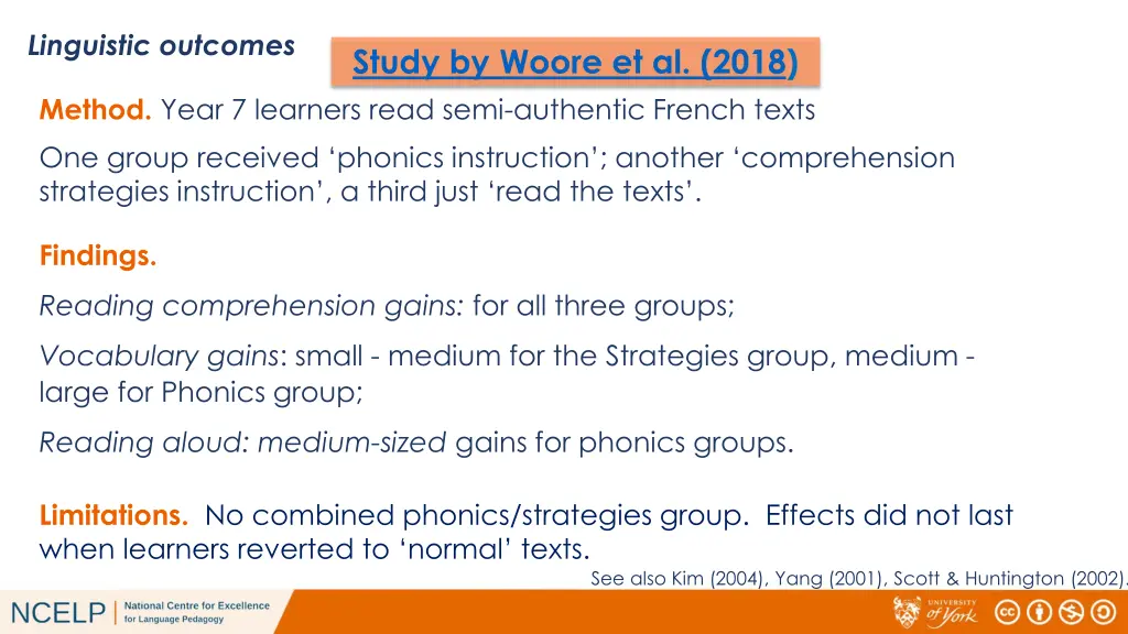 linguistic outcomes 1
