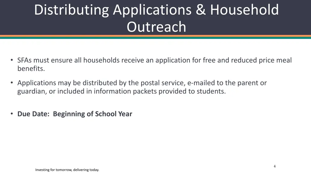 distributing applications household outreach 1