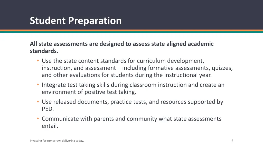 student preparation
