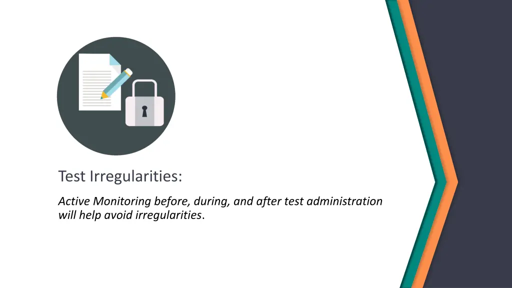 test irregularities