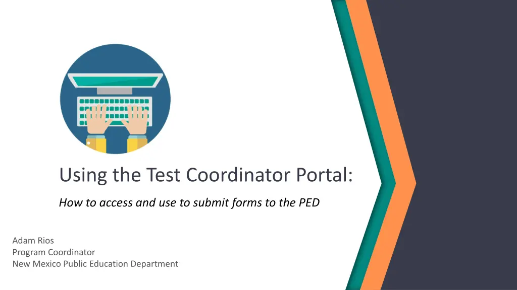 using the test coordinator portal
