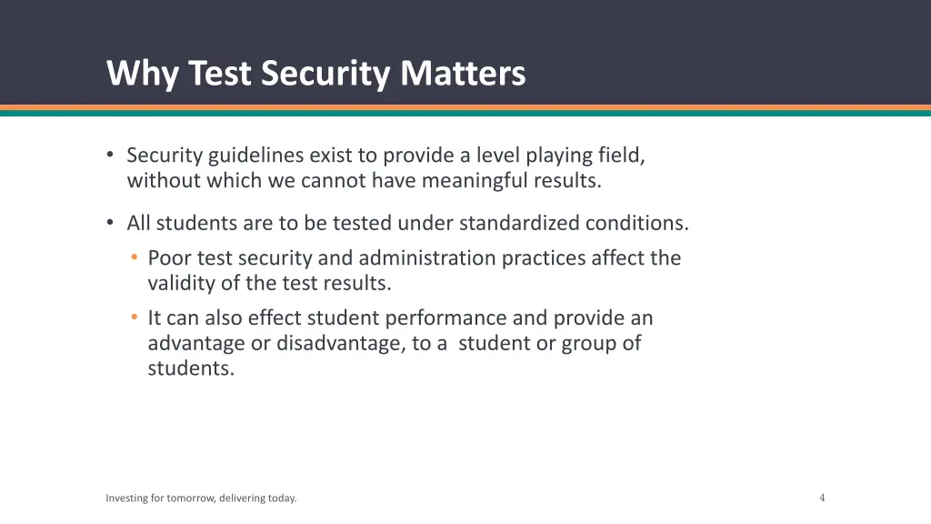 why test security matters