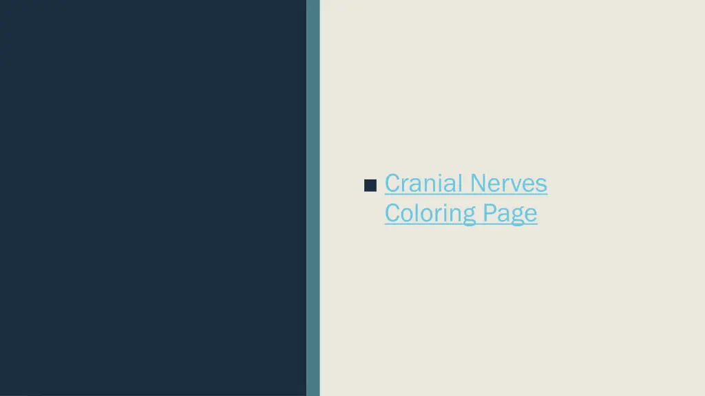 cranial nerves coloring page