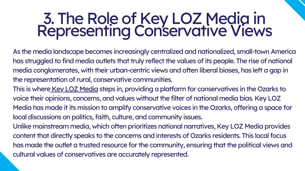 3 the role of key loz media in representing