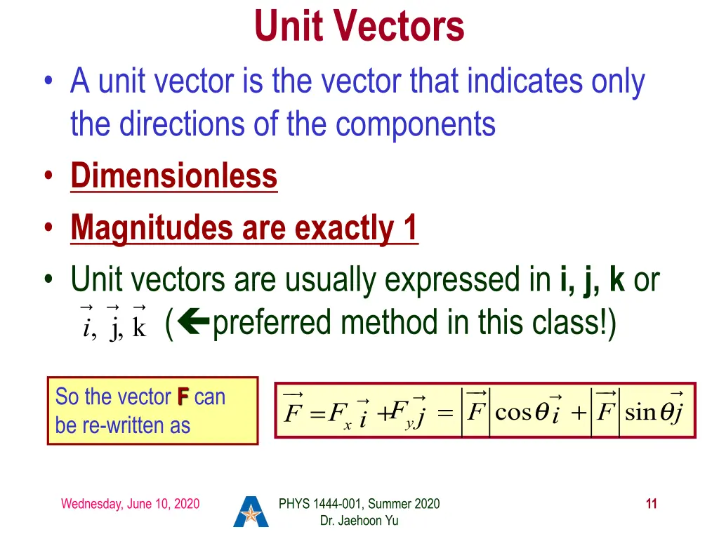 unit vectors