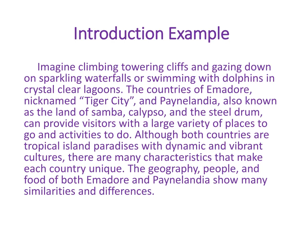 introduction example introduction example