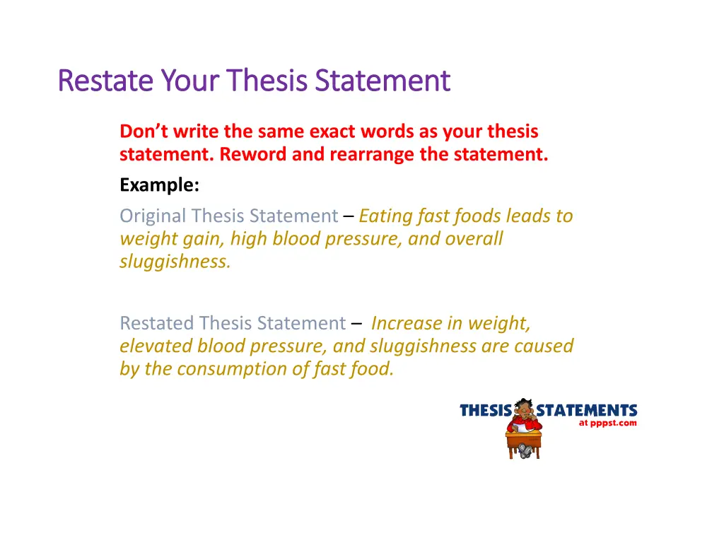 restate your thesis statement restate your thesis