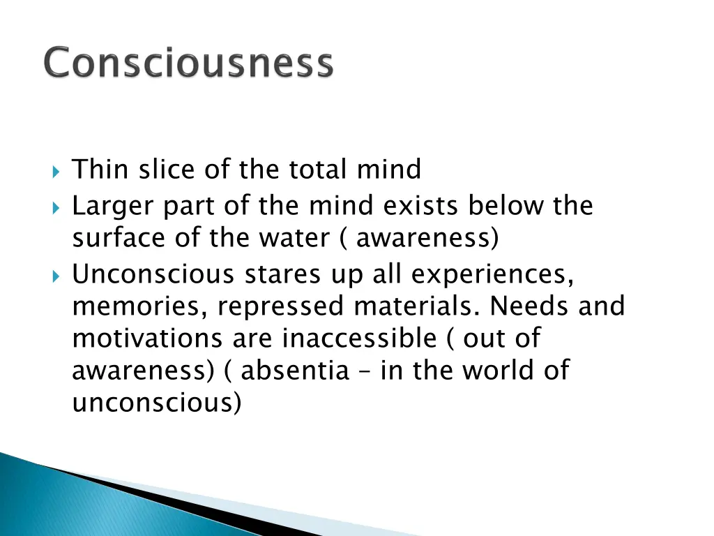 thin slice of the total mind larger part
