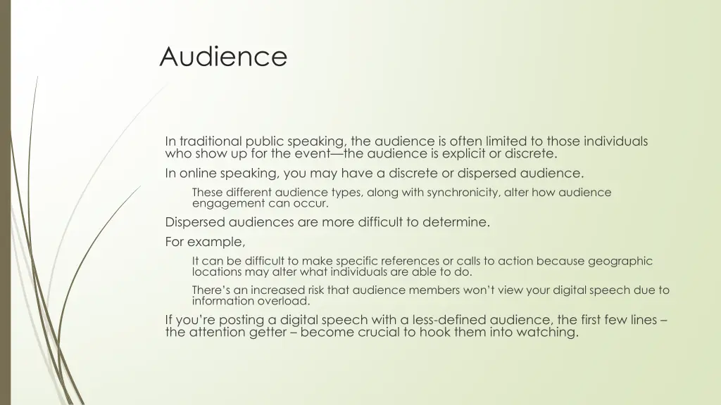audience