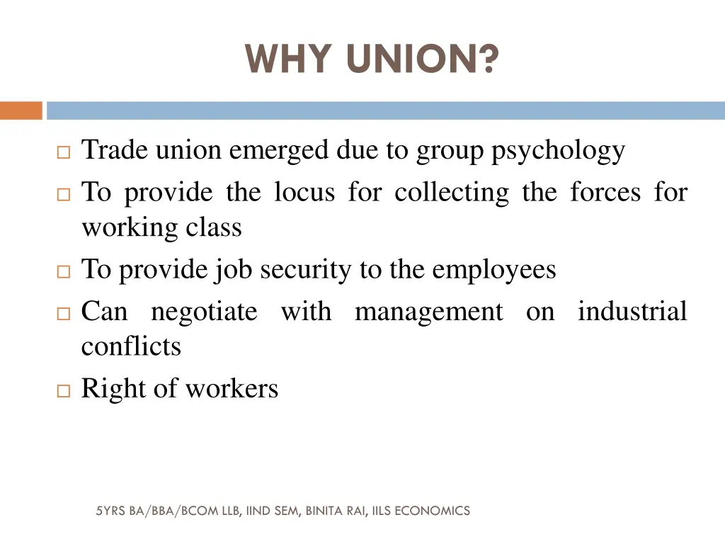 why union
