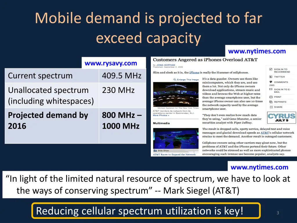 mobile demand is projected to far exceed capacity