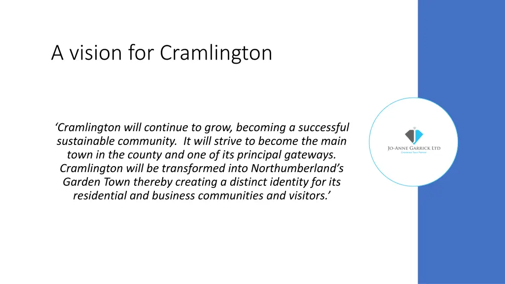 a vision for cramlington