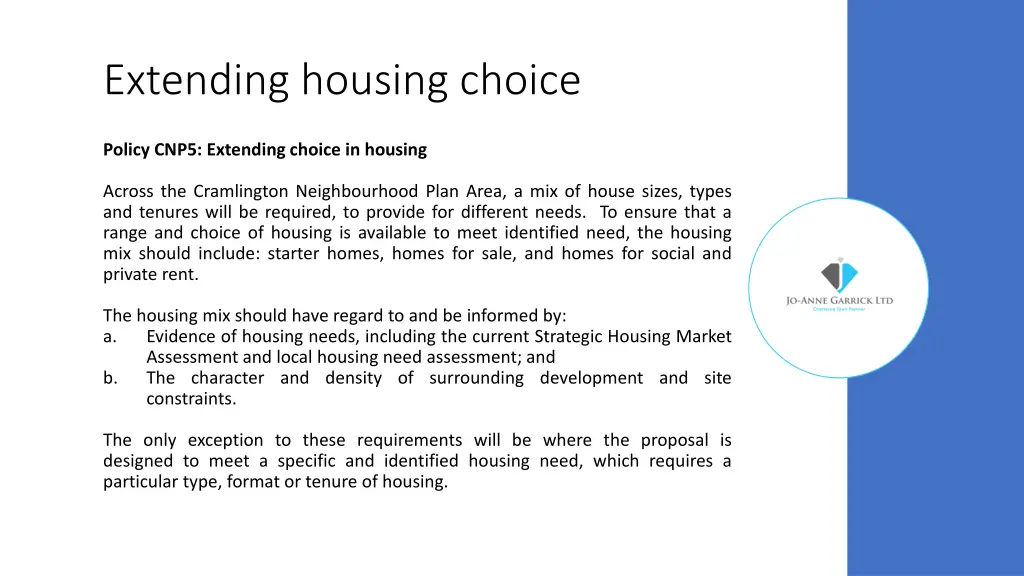 extending housing choice