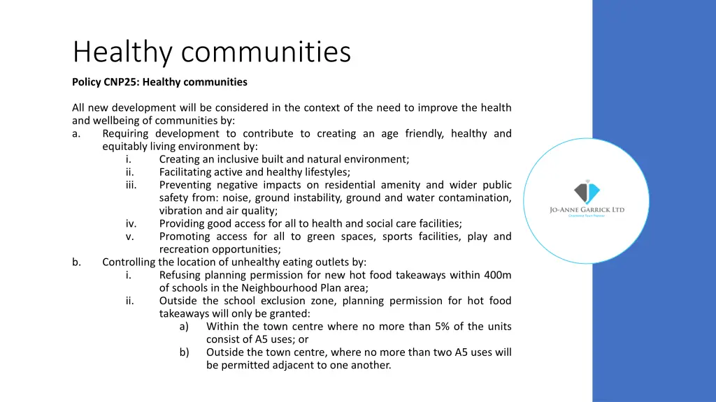 healthy communities