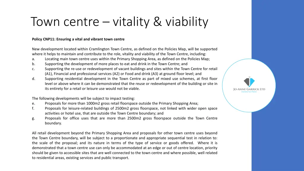 town centre vitality viability