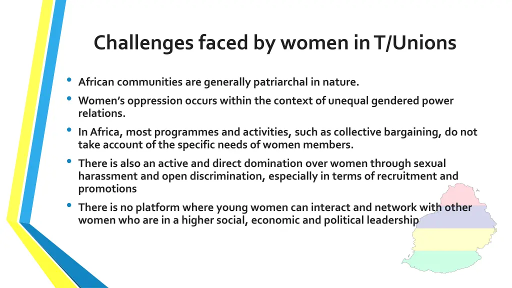 challenges faced by women in t unions