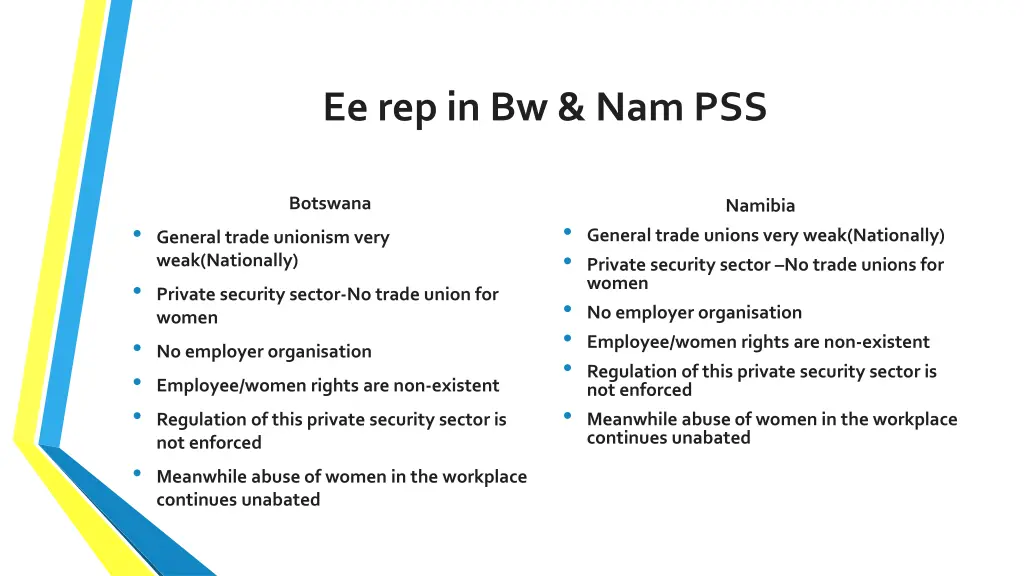 ee rep in bw nam pss