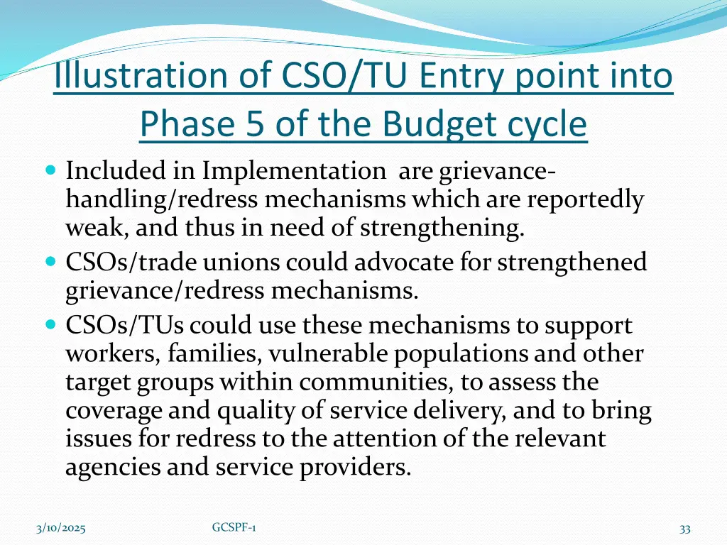 illustration of cso tu entry point into phase