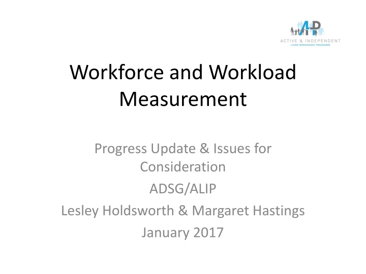 workforce and workload measurement